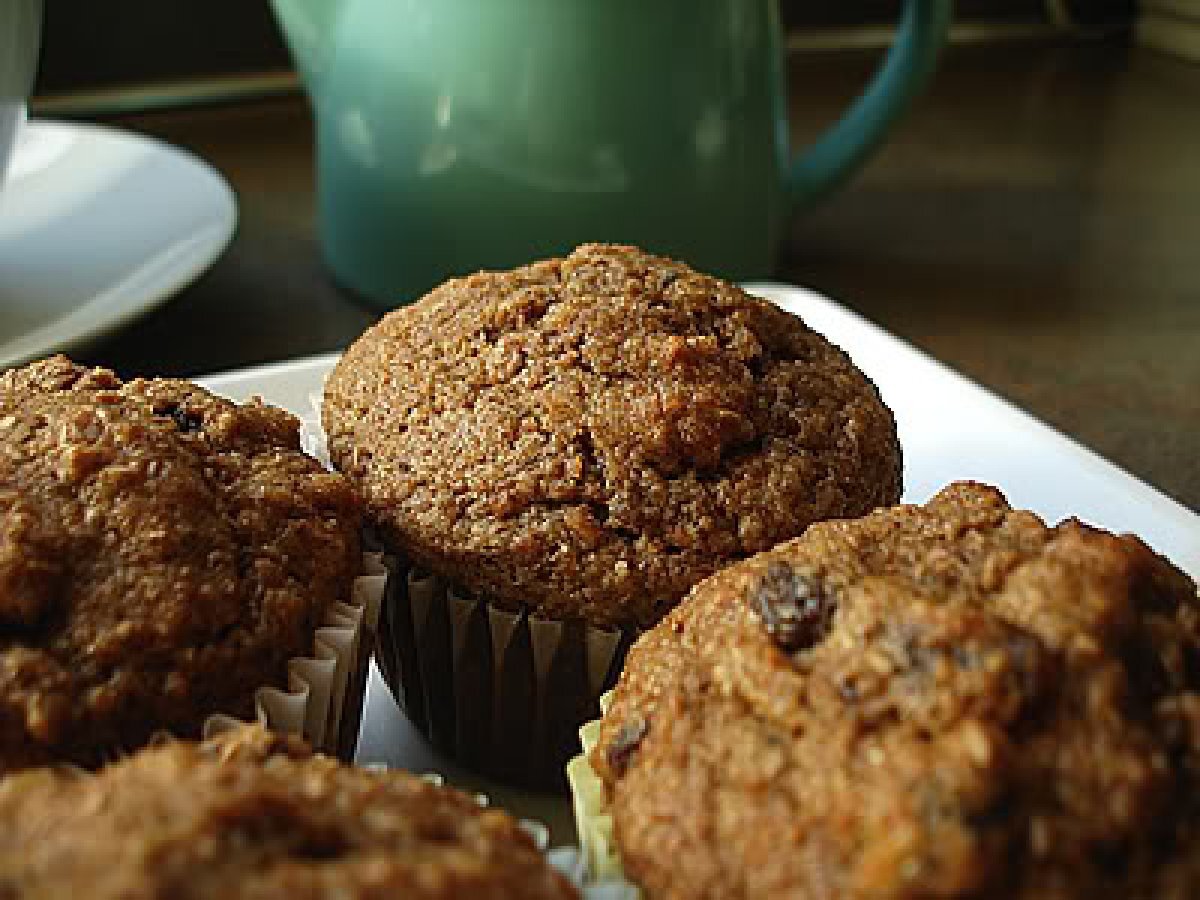 A Healthy Take on Ina Garten: Chunky Banana Bran Muffins