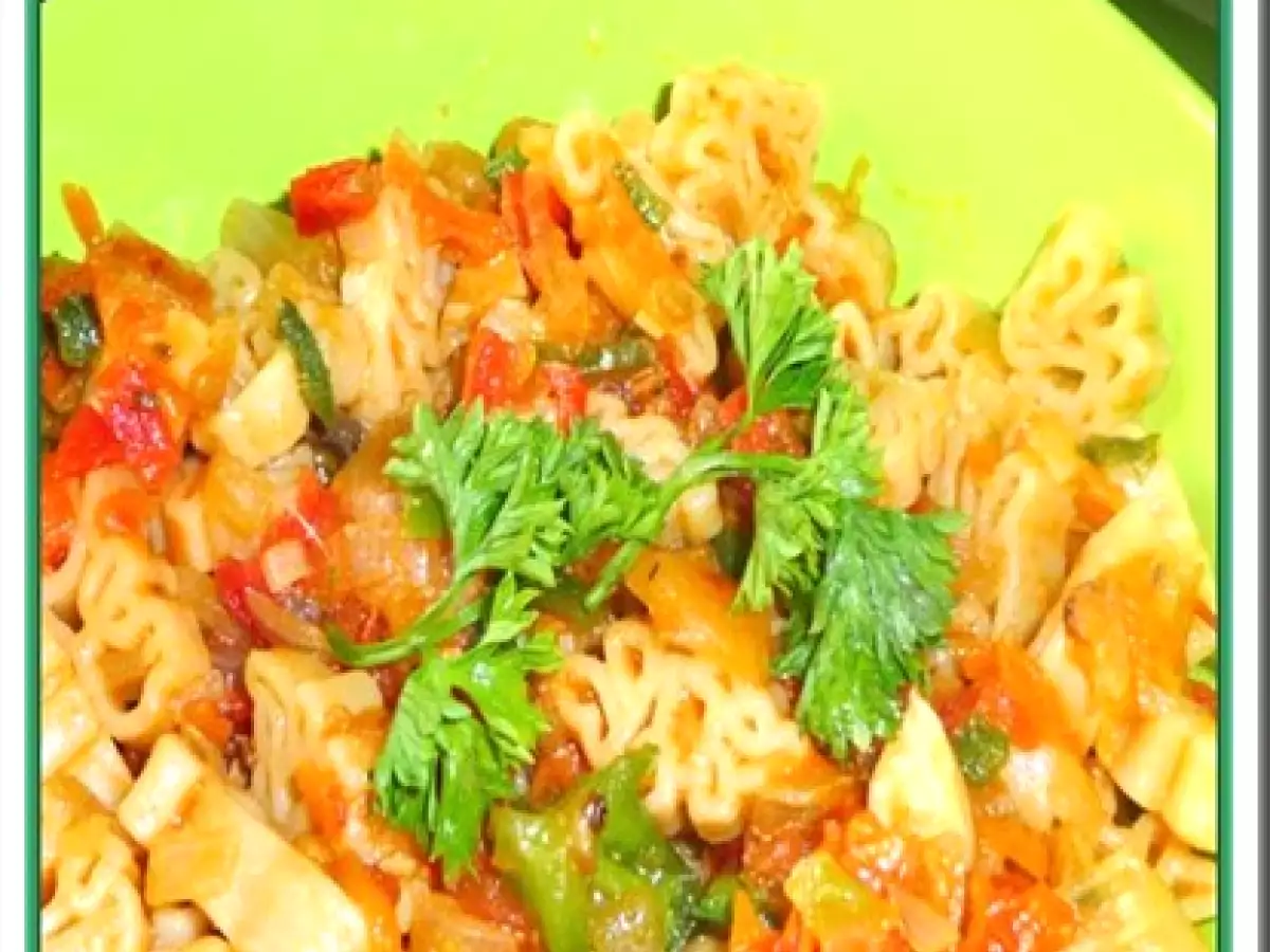 A Kiddie's Delight- Dinosaurs Pasta in a Vegetable Medley - photo 3