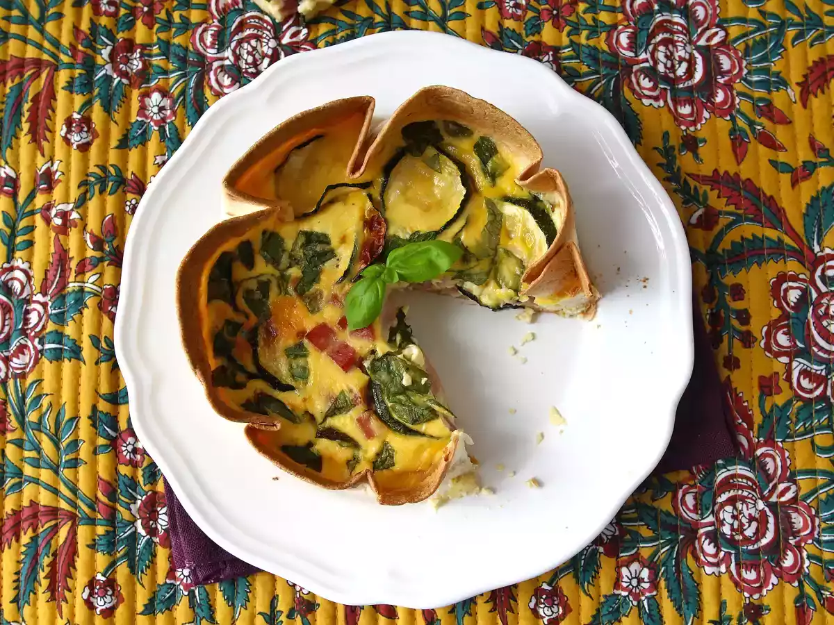 A quiche with a tortilla crust? It's possible! A light recipe, perfect for summer! - photo 6