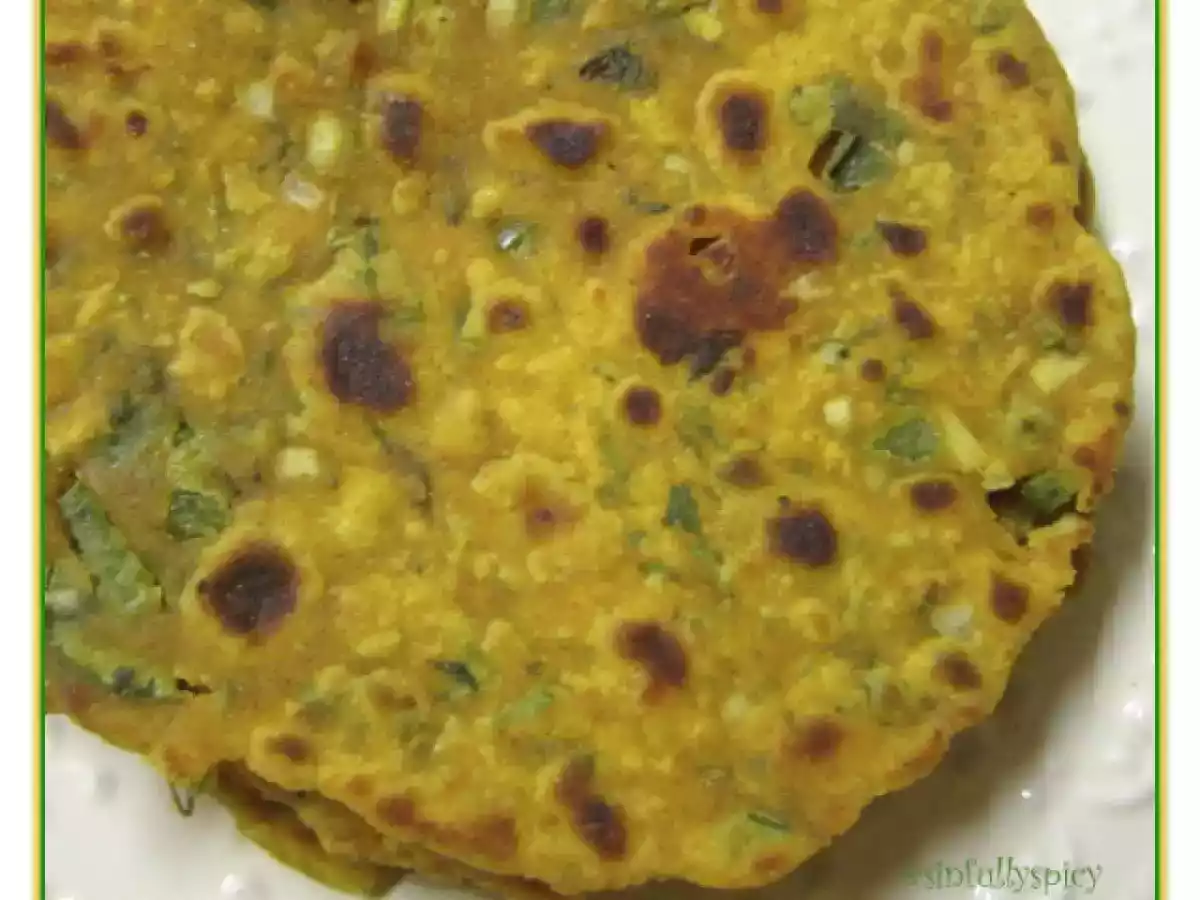 A Rustic Dinner with Chausela/Chickpea flour flatbread
