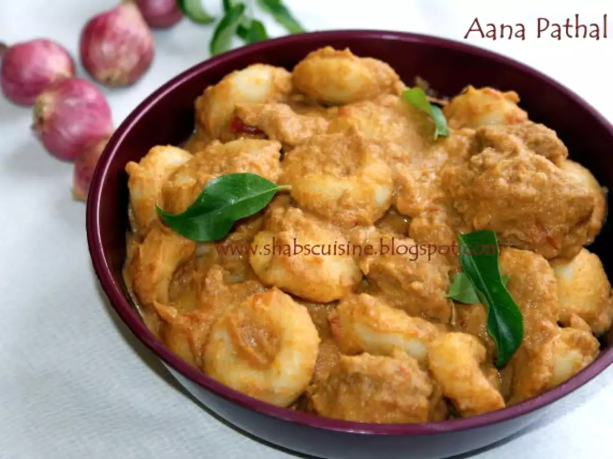 Aana pathal/Kozhi Pidi (Steamed Rice Dumplings in Rich Coconut and Beef Gravy) - photo 3