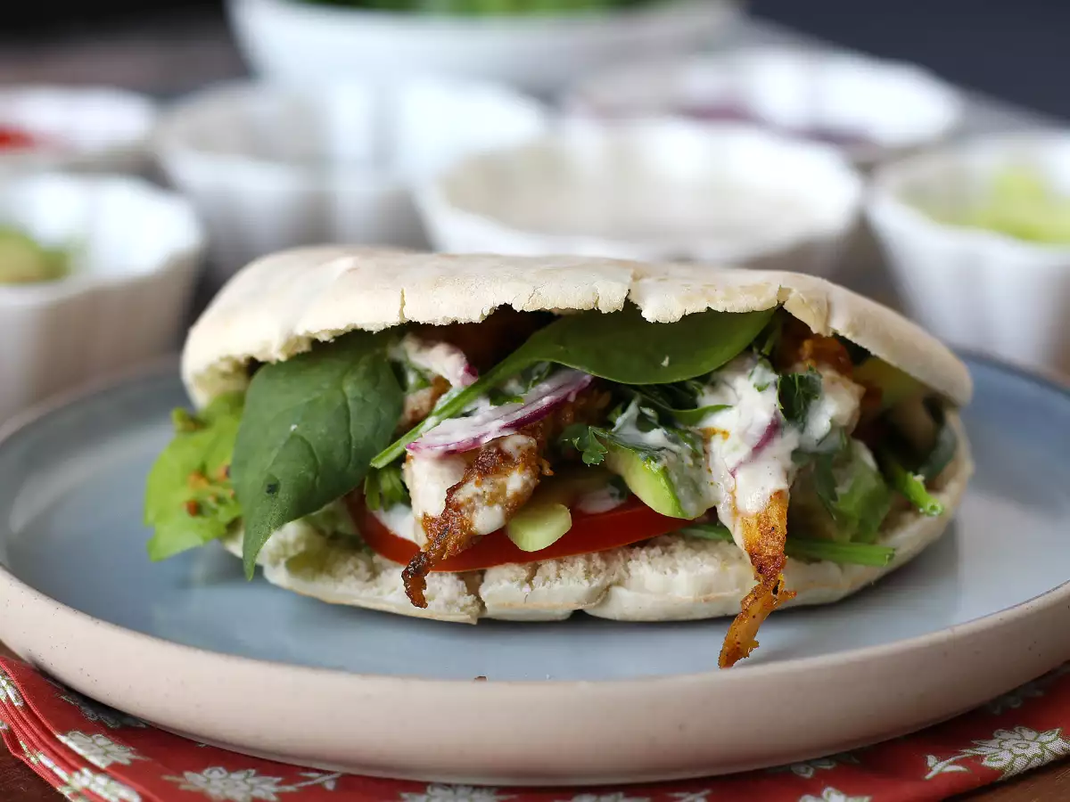 Air Fryer Chicken Shawarma with Pita and Tahini Sauce - photo 2