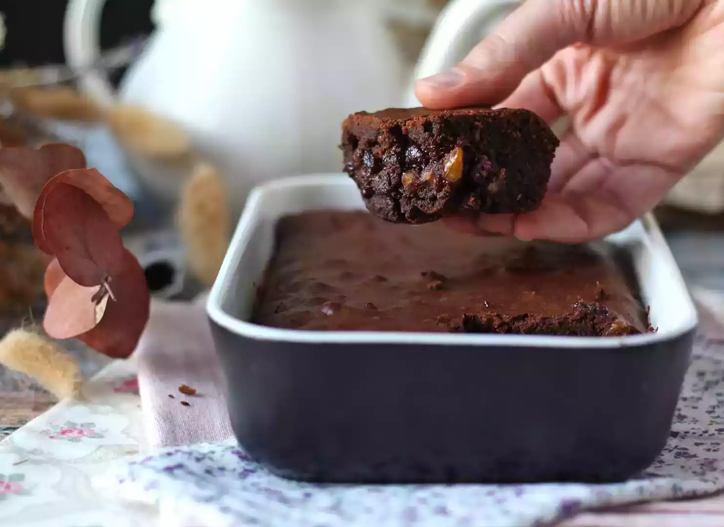 Air fryer chocolate walnut brownie recipe
