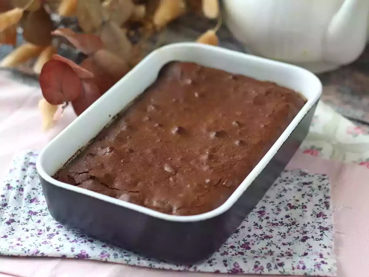 Air fryer chocolate walnut brownie - photo 6