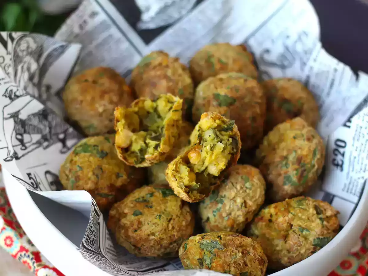 Air fryer falafels, for a crispy result without frying!