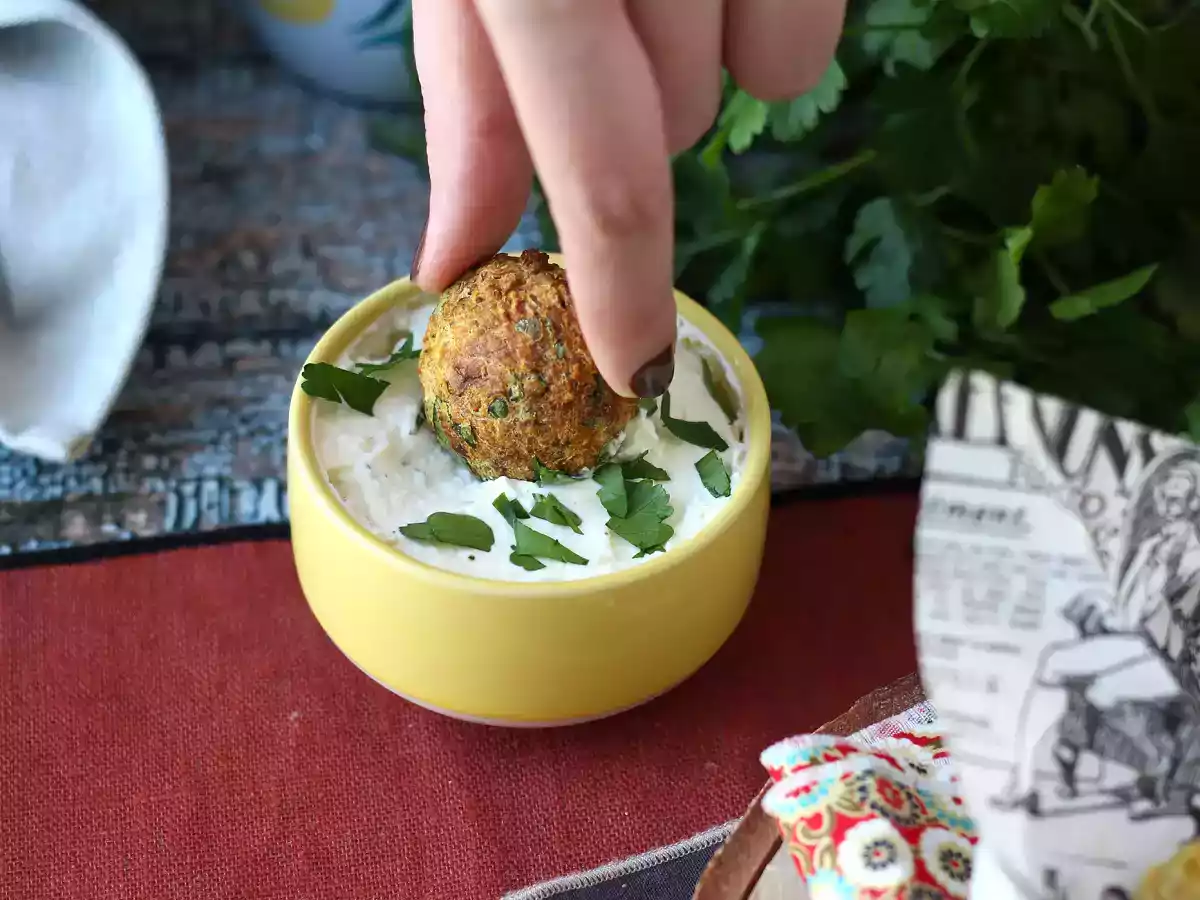 Air fryer falafels, for a crispy result without frying! - photo 2