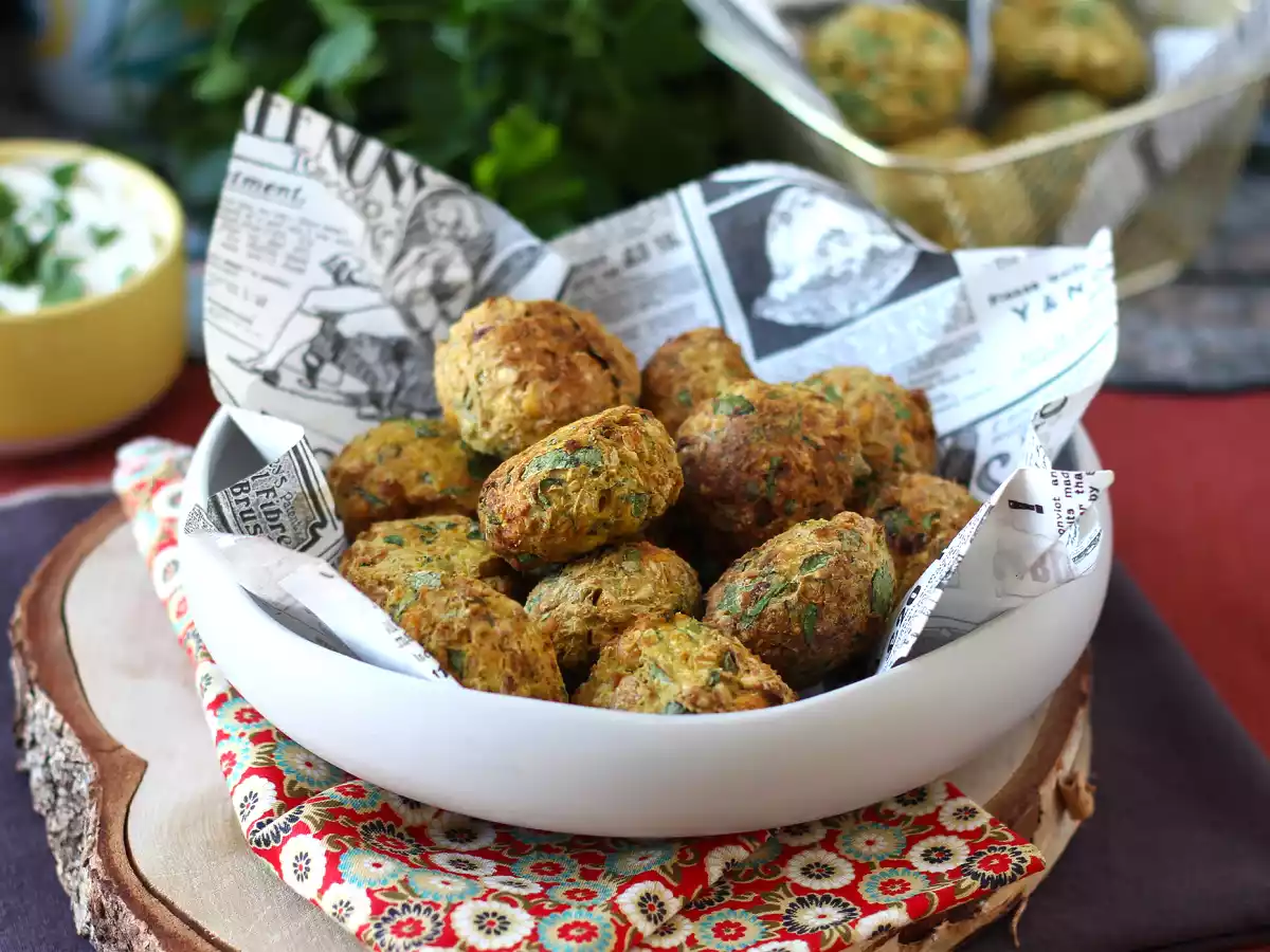 Air fryer falafels, for a crispy result without frying! - photo 3