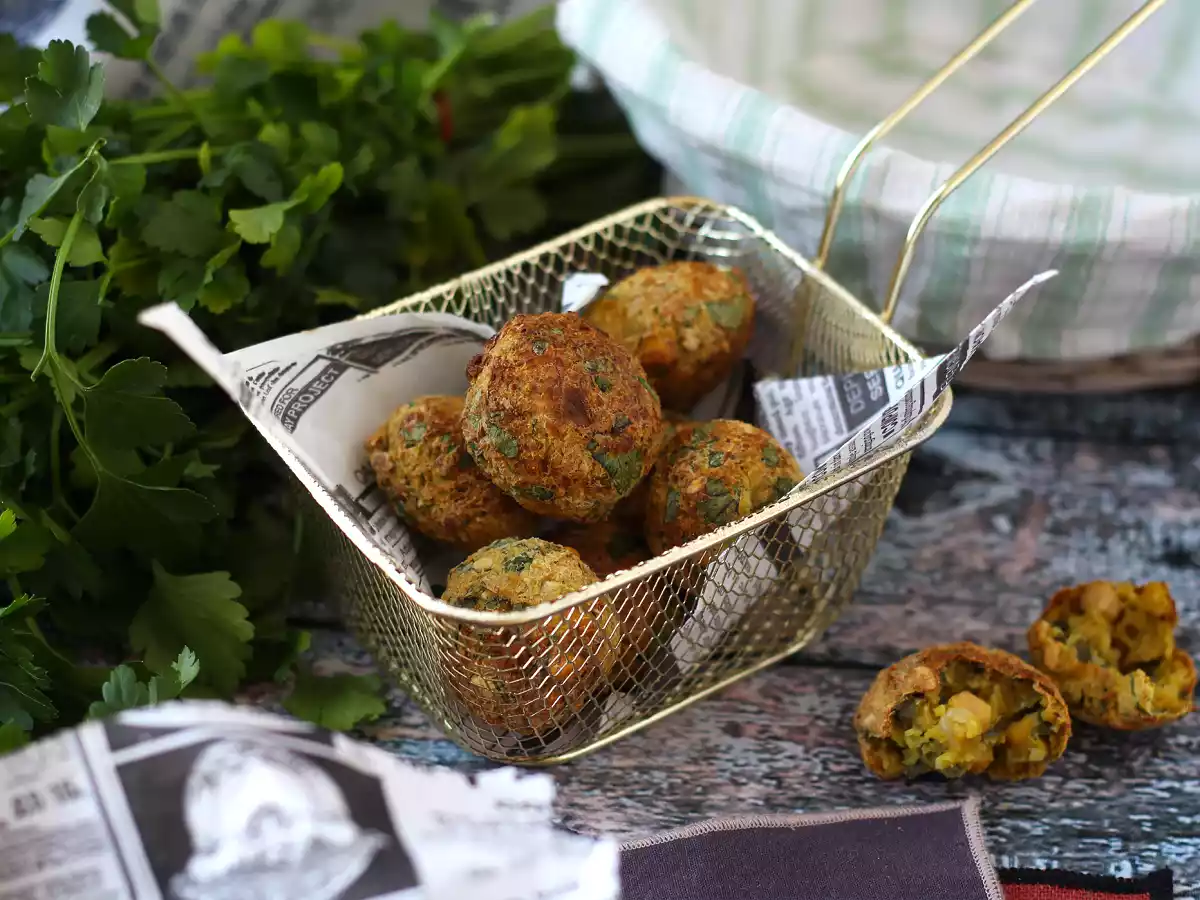 Air fryer falafels, for a crispy result without frying! - photo 4