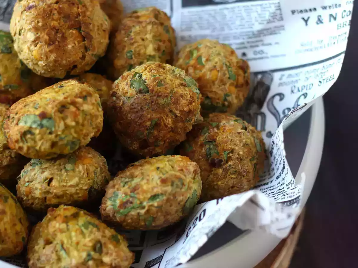 Air fryer falafels, for a crispy result without frying! - photo 5