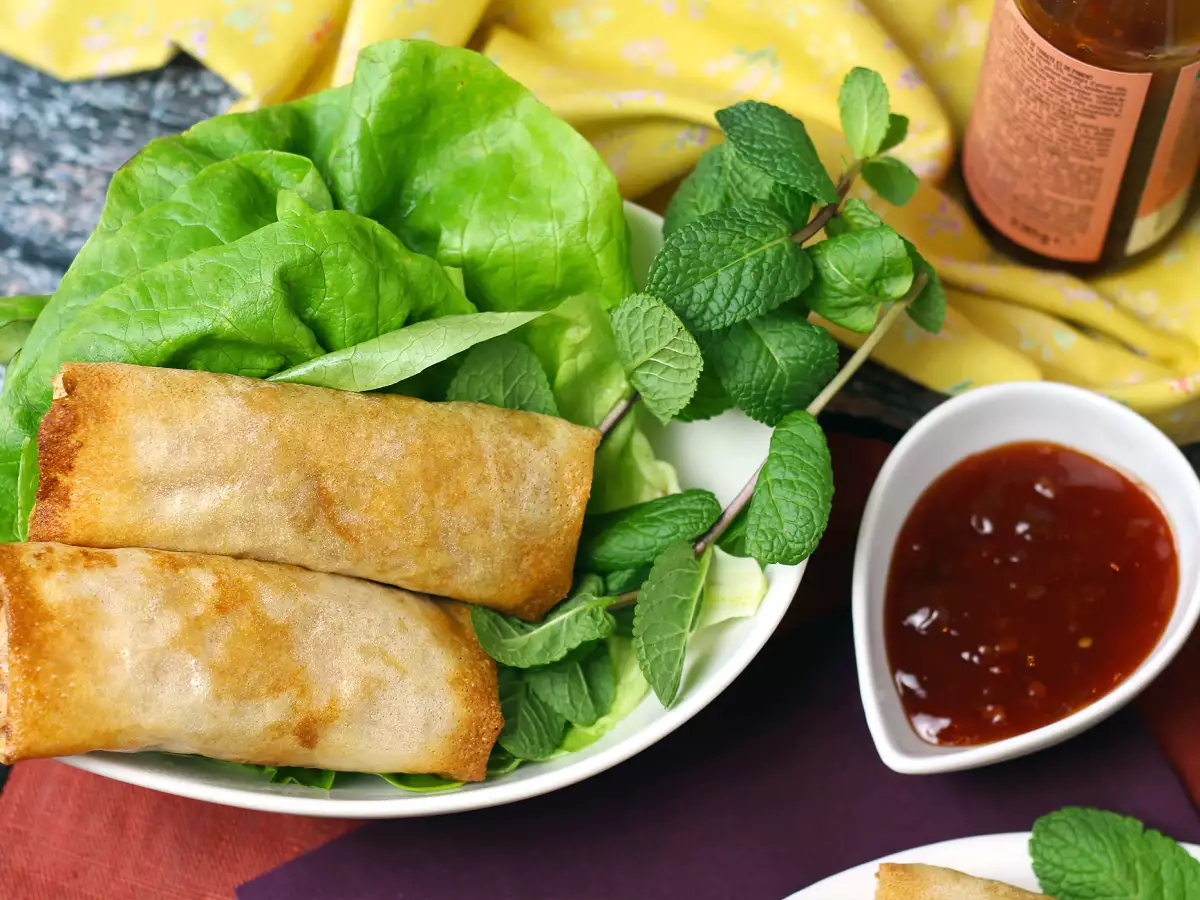 Air fryer shrimp spring rolls - photo 3