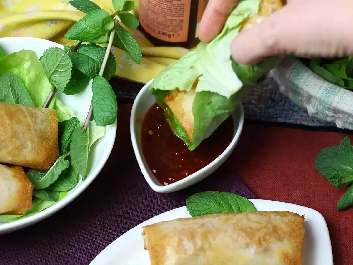 Air fryer shrimp spring rolls - photo 5