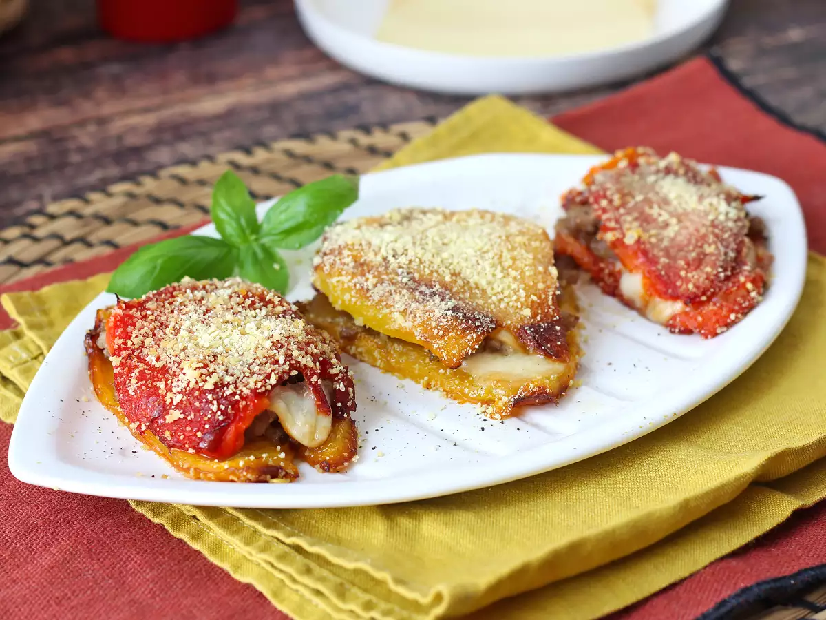 Air fryer stuffed peppers with sausage and scamorza - photo 6
