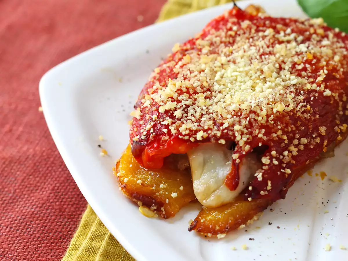 Air fryer stuffed peppers with sausage and scamorza - photo 7