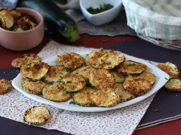 Recipe Air fryer zucchini chips