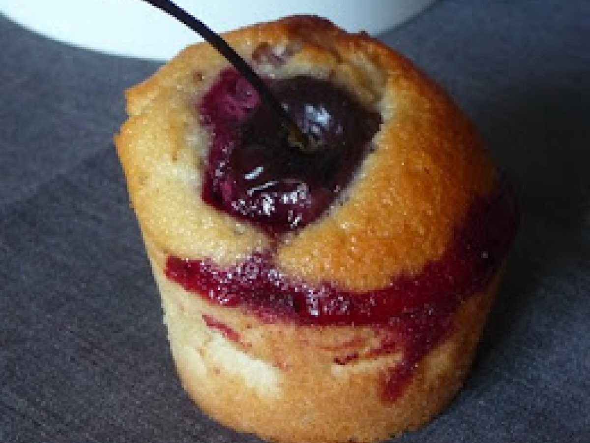 Almond Cherry Financiers - Sheer Heaven in a Cake