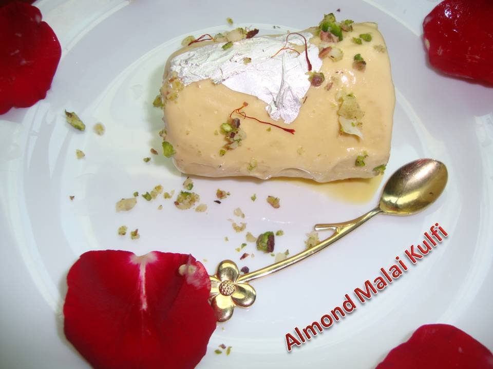 Almond malai kulfi my 100th post, Recipe Petitchef