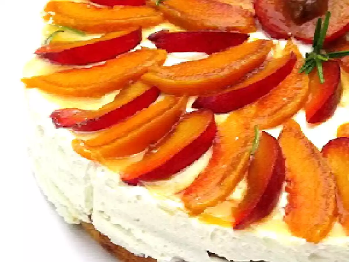 ALMOND NUT TORTE with QUARK, PEACHES AND PLUMS...& my blogiversary winner - photo 5