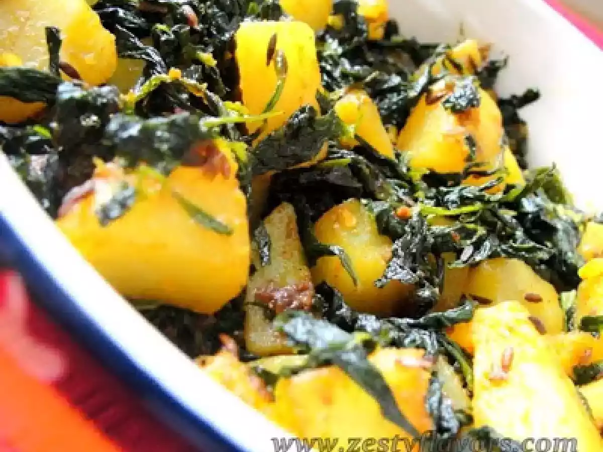 Aloo Methi ki Sabzi (Fenugreek Potato Vegetable) - photo 2