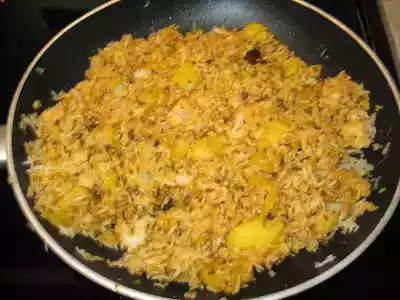 Aloo tamatar pulao recipe (potato and tomato rice)