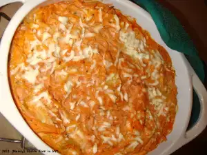 Angel hair and artichoke spaghetti pie recipe