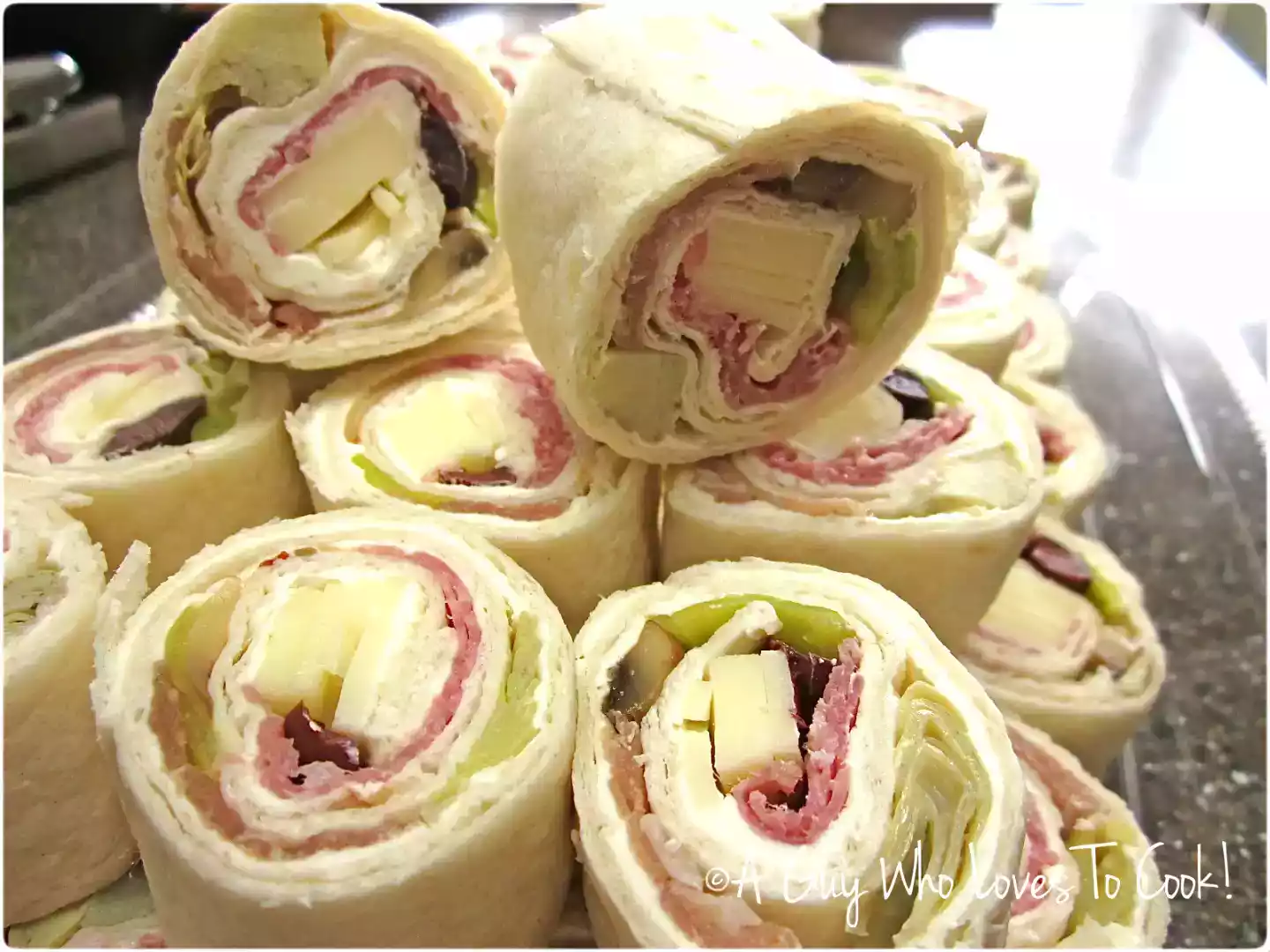 Antipasto pinwheels