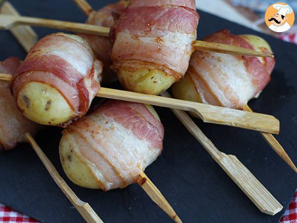 Appetizer potato and bacon skewers - photo 4