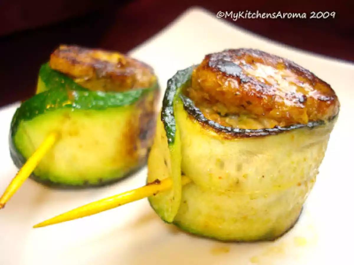 Appetizers - Chicken-Zucchini Roll-Ups