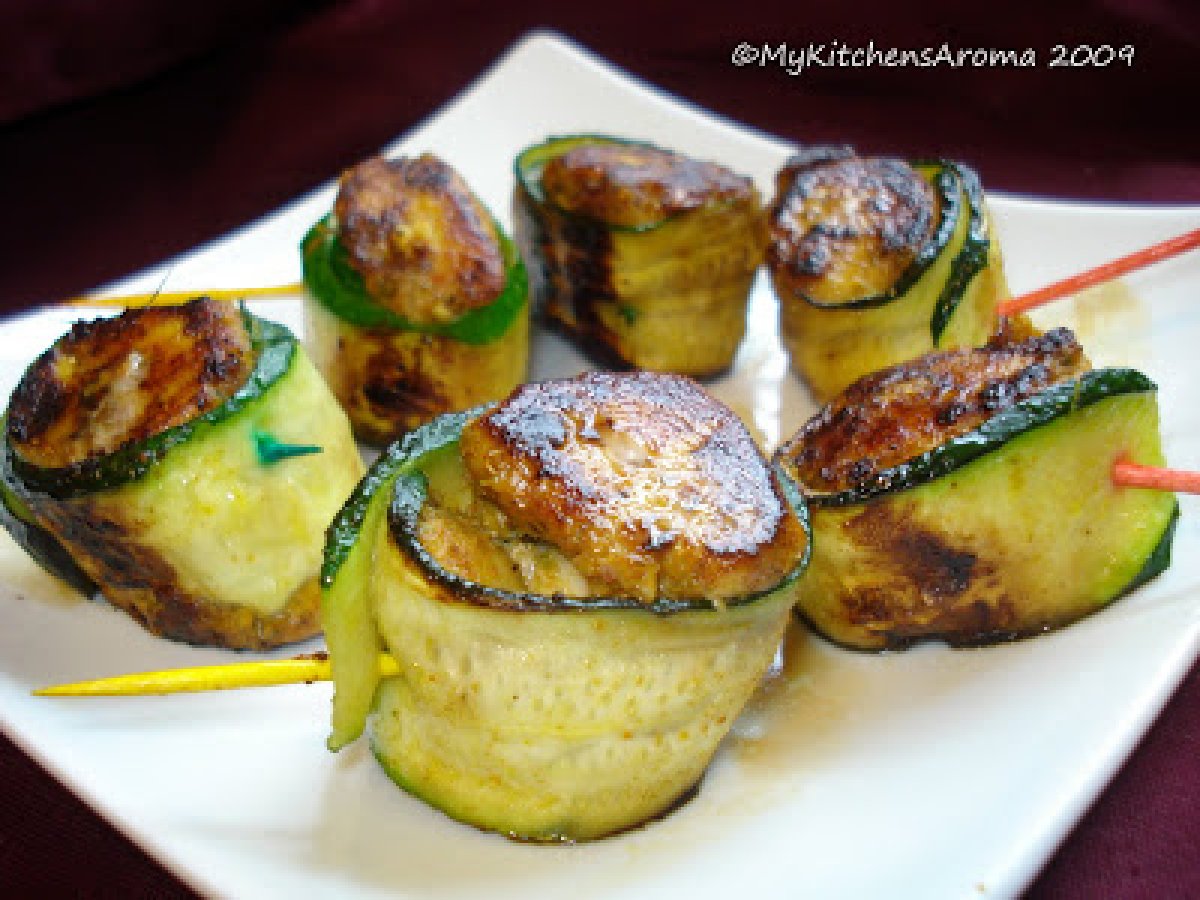 Appetizers - Chicken-Zucchini Roll-Ups - photo 4