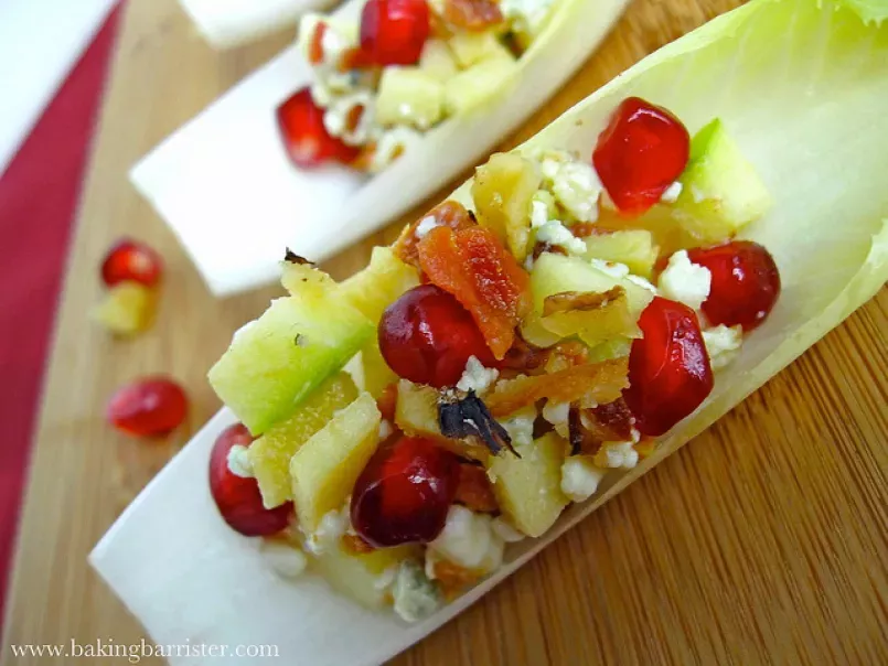 Appetizing Appetizer: Bacon, Blue Cheese & Pomegranate Endive Spears, photo 3