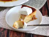 Apple and caramel pudding with croissants, photo 2