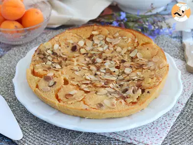 Apricot and grilled almond clafoutis