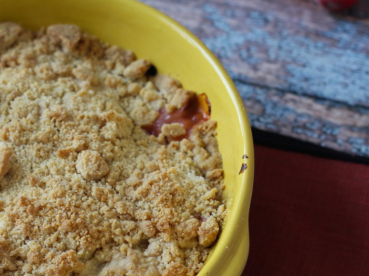 Apricot crumble, the super comforting melting and crunchy dessert - photo 5