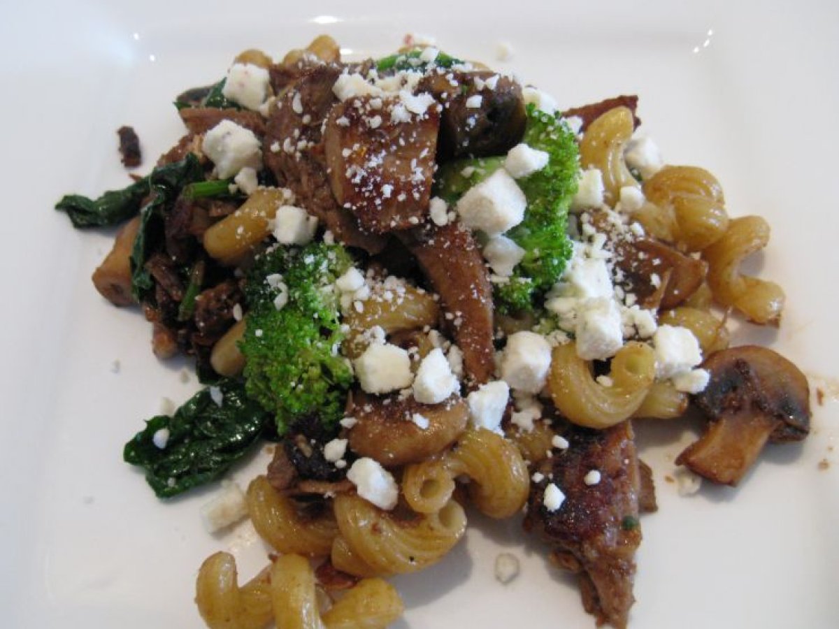 Apricot Pork Pasta with Feta - photo 2