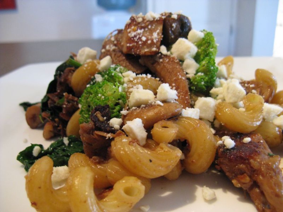 Apricot Pork Pasta with Feta - photo 6