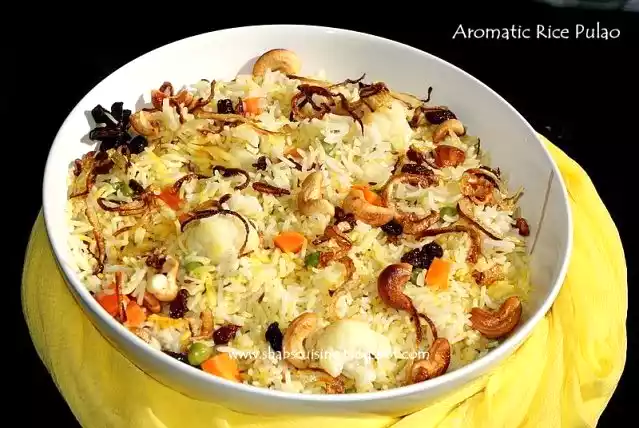 Aromatic rice pulao recipe