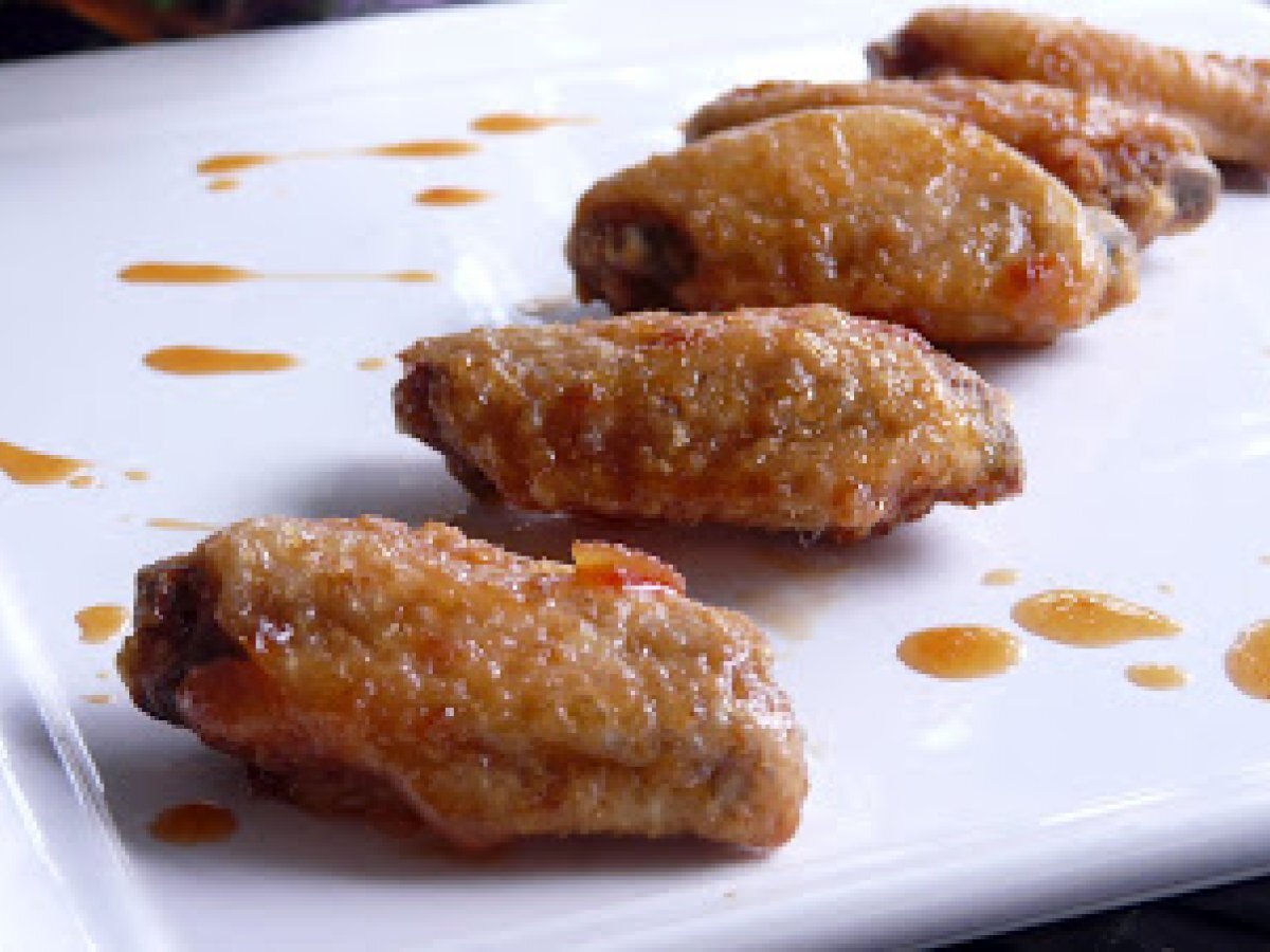 Asian Style Chicken Wings with a Spicy Garlic Ginger Sauce - photo 2