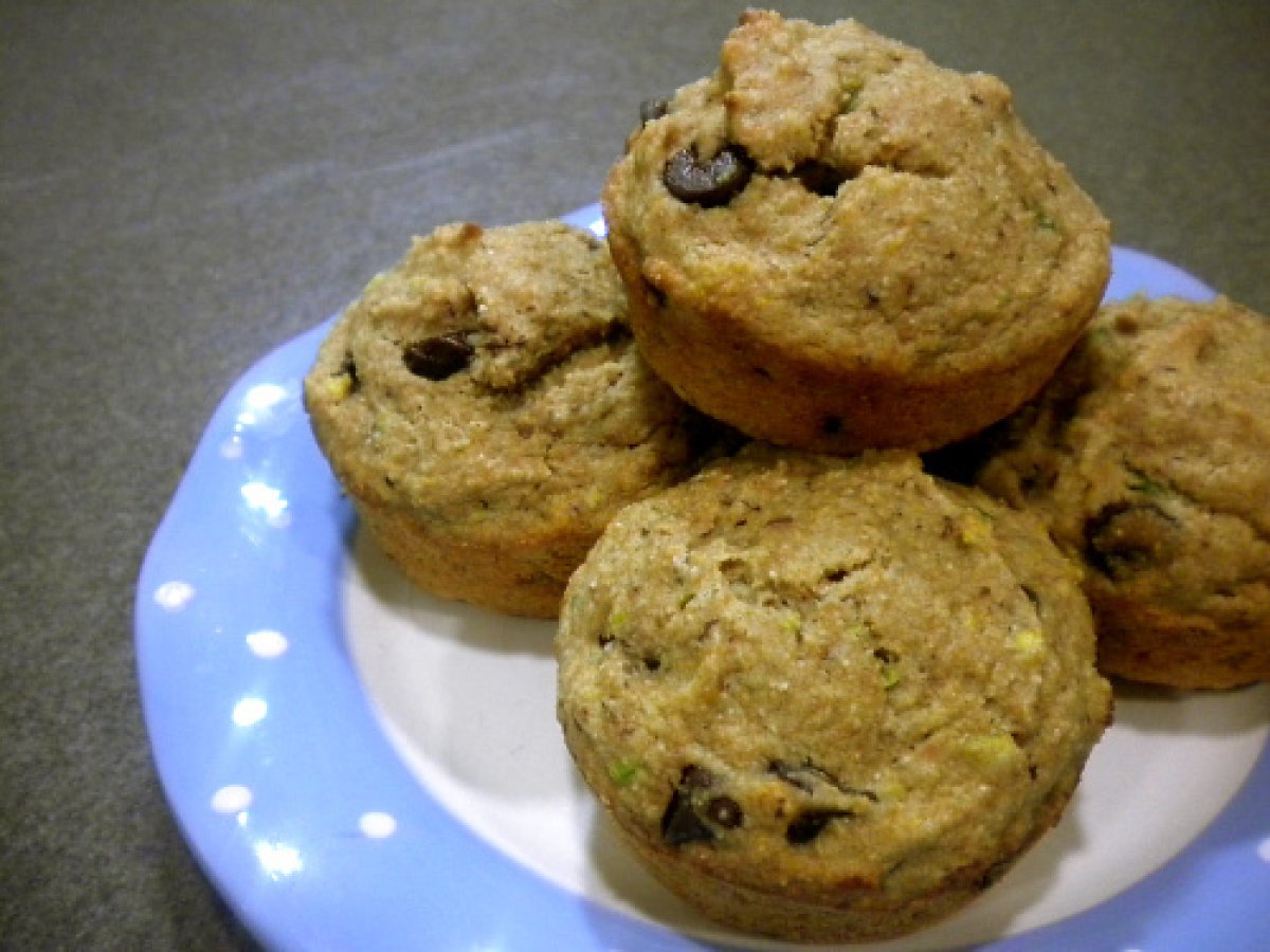 Avocado Chocolate Chip Muffins