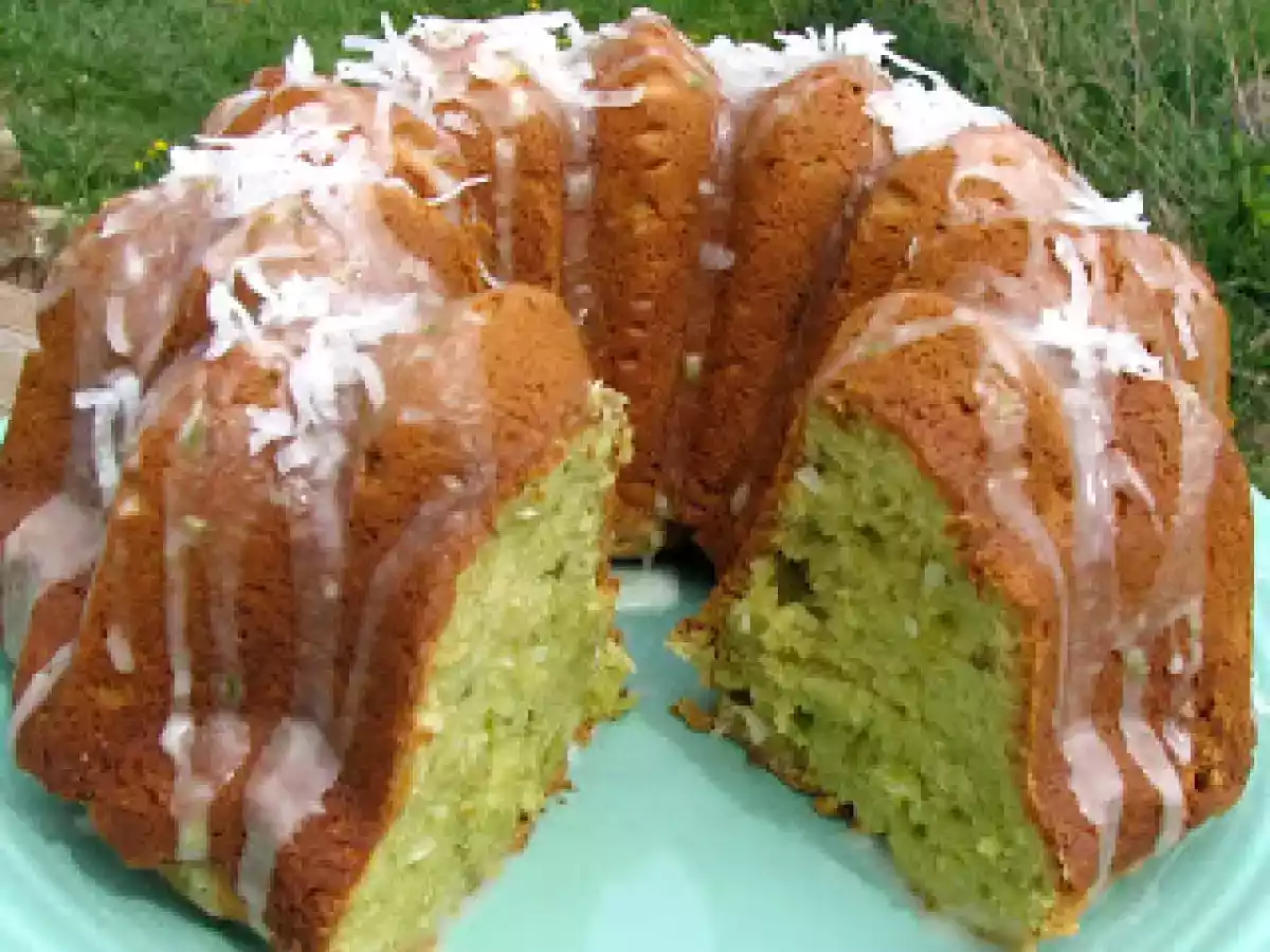 Avocado Coconut Pound Cake