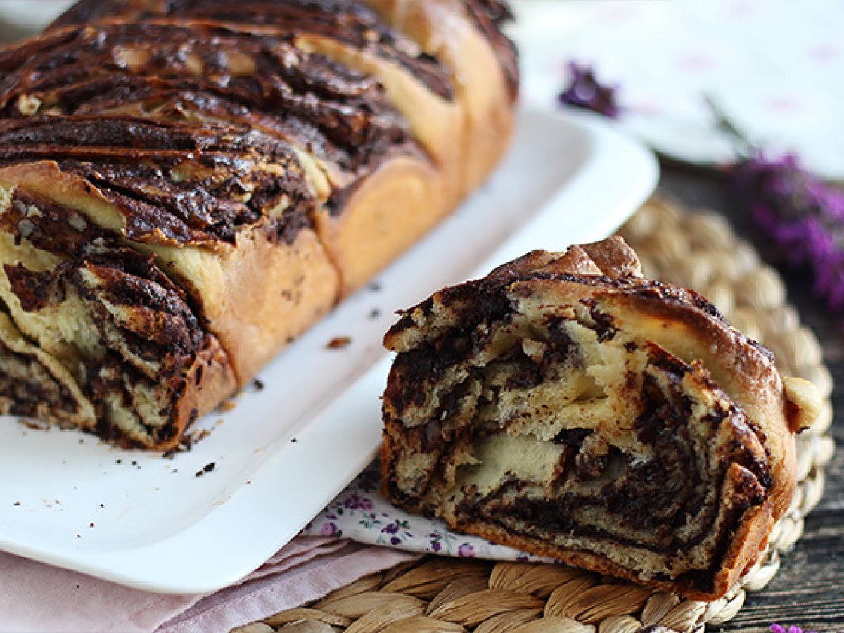 Babka brioche - chocolate and nuts - photo 2