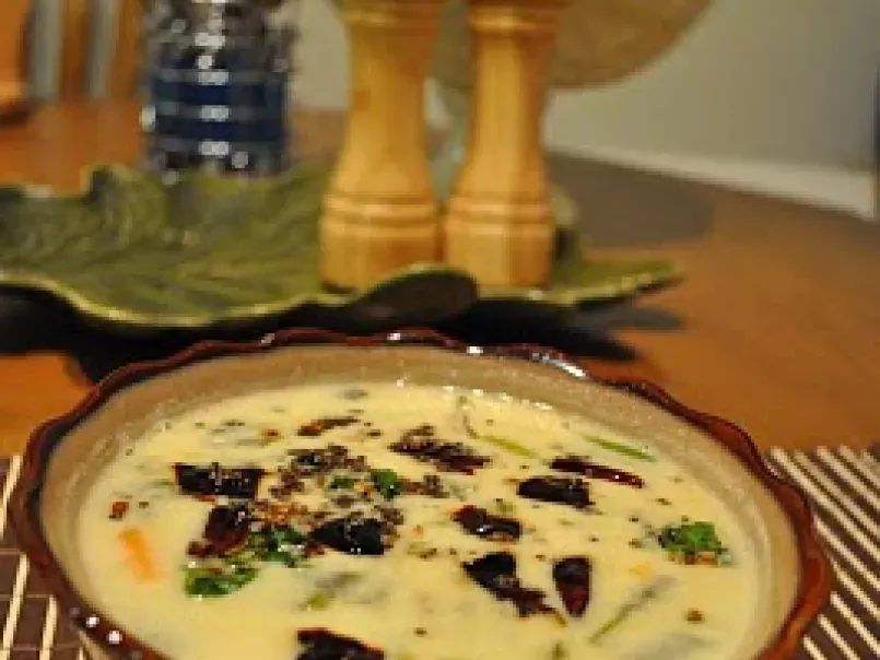 Bachhali Pulusu with buttermilk(Malabar Spinach Soup) - photo 2