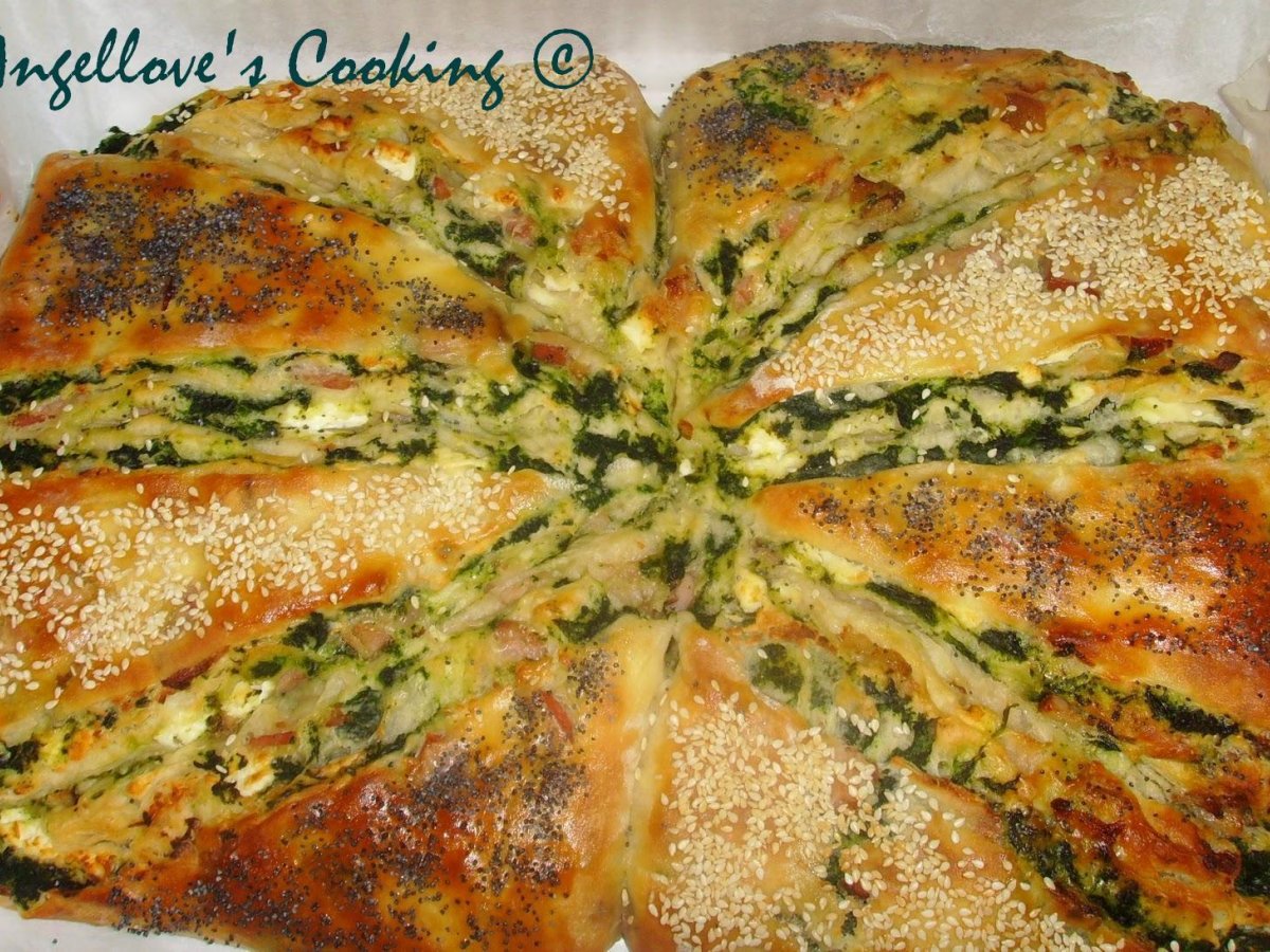 Bacon and Spinach Turkish Bread (Borek)