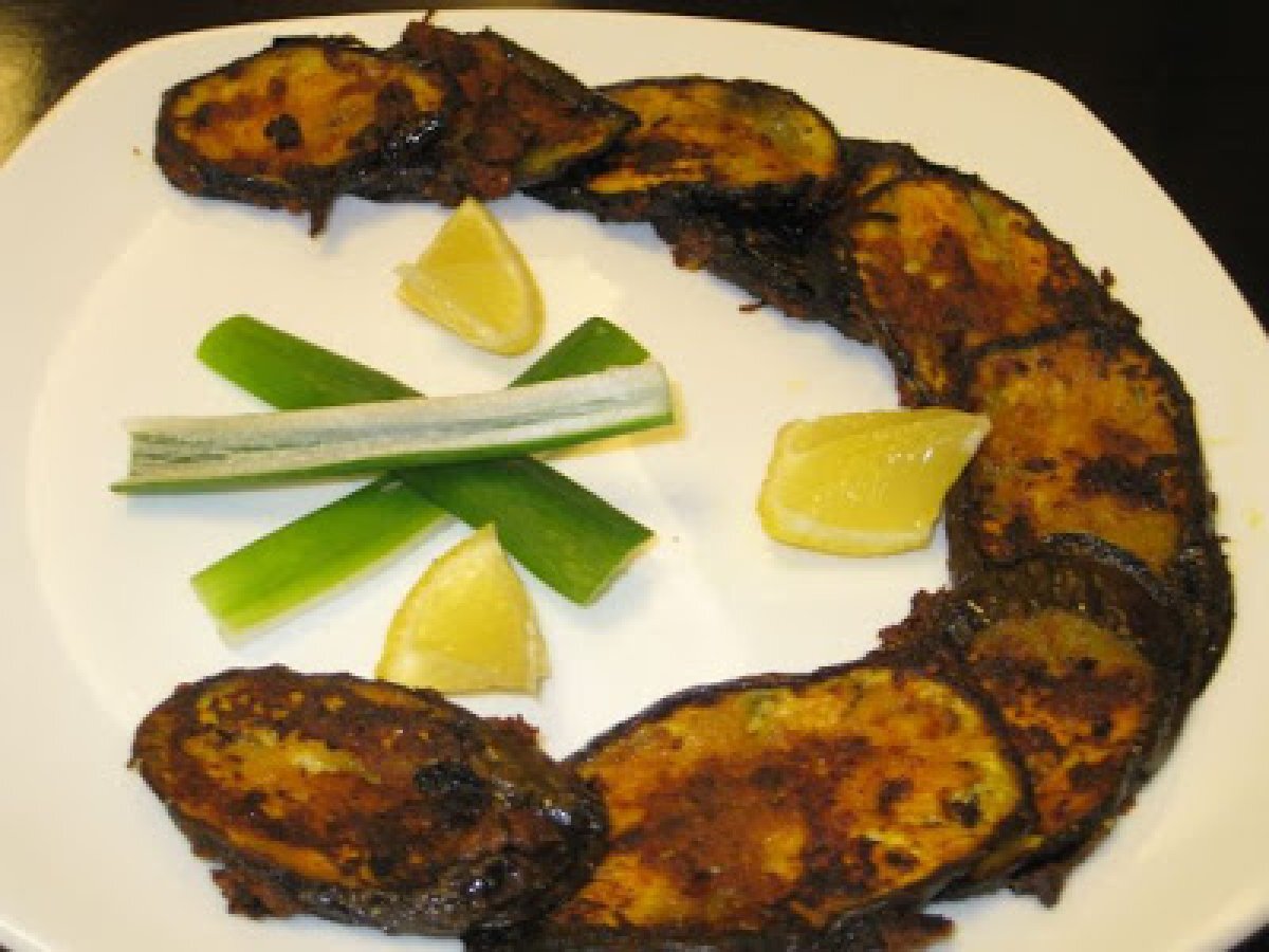 Baigan Tava Fry (Brinjal Grilled)