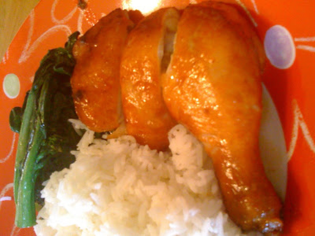 Baked Chicken Leg with Hoisin & Char Siew Sauce
