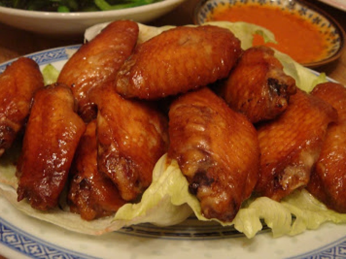 Baked Chicken MidWings in Hoisin & Char Siew Sauce