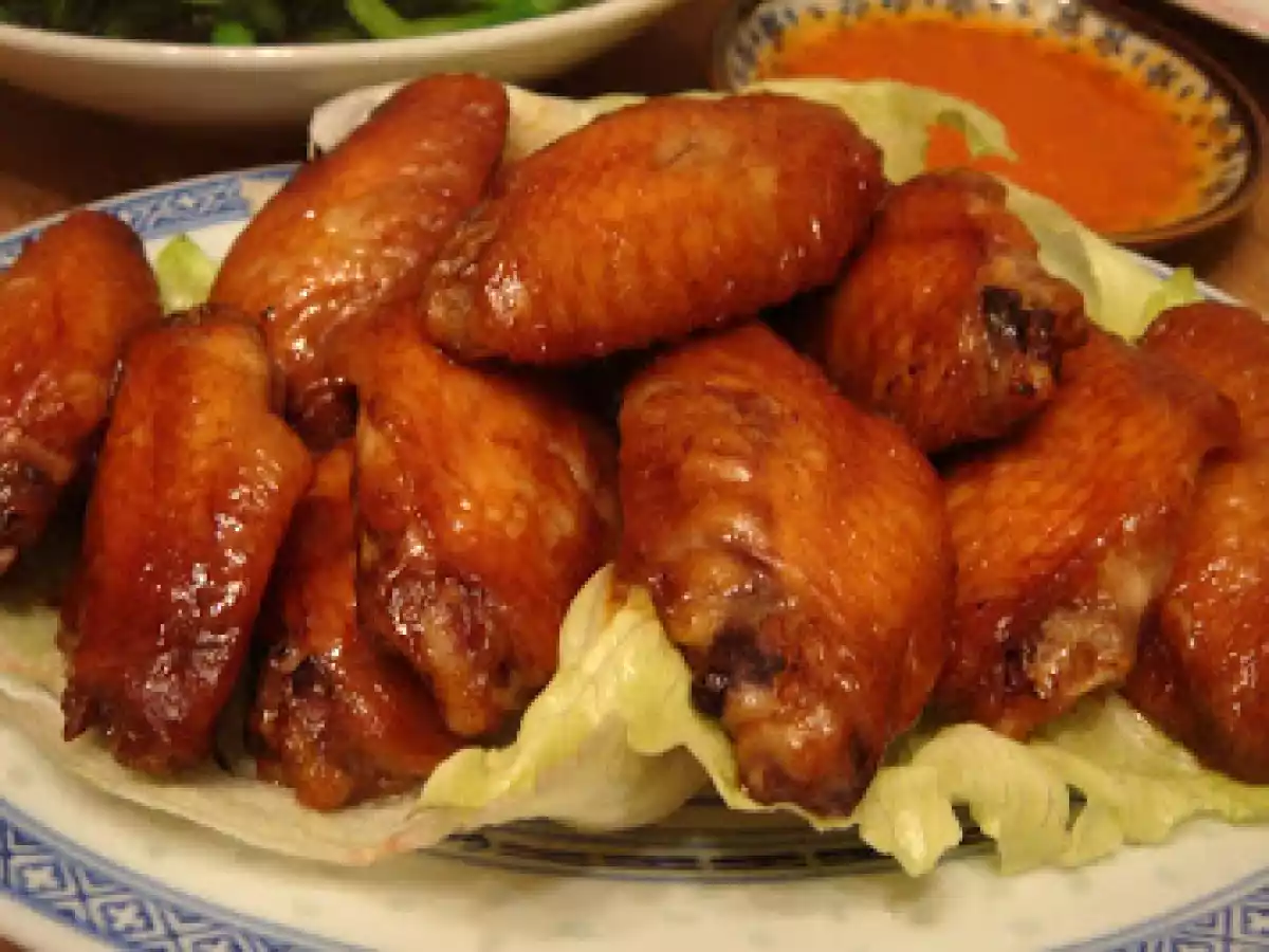 Baked Chicken MidWings in Hoisin & Char Siew Sauce
