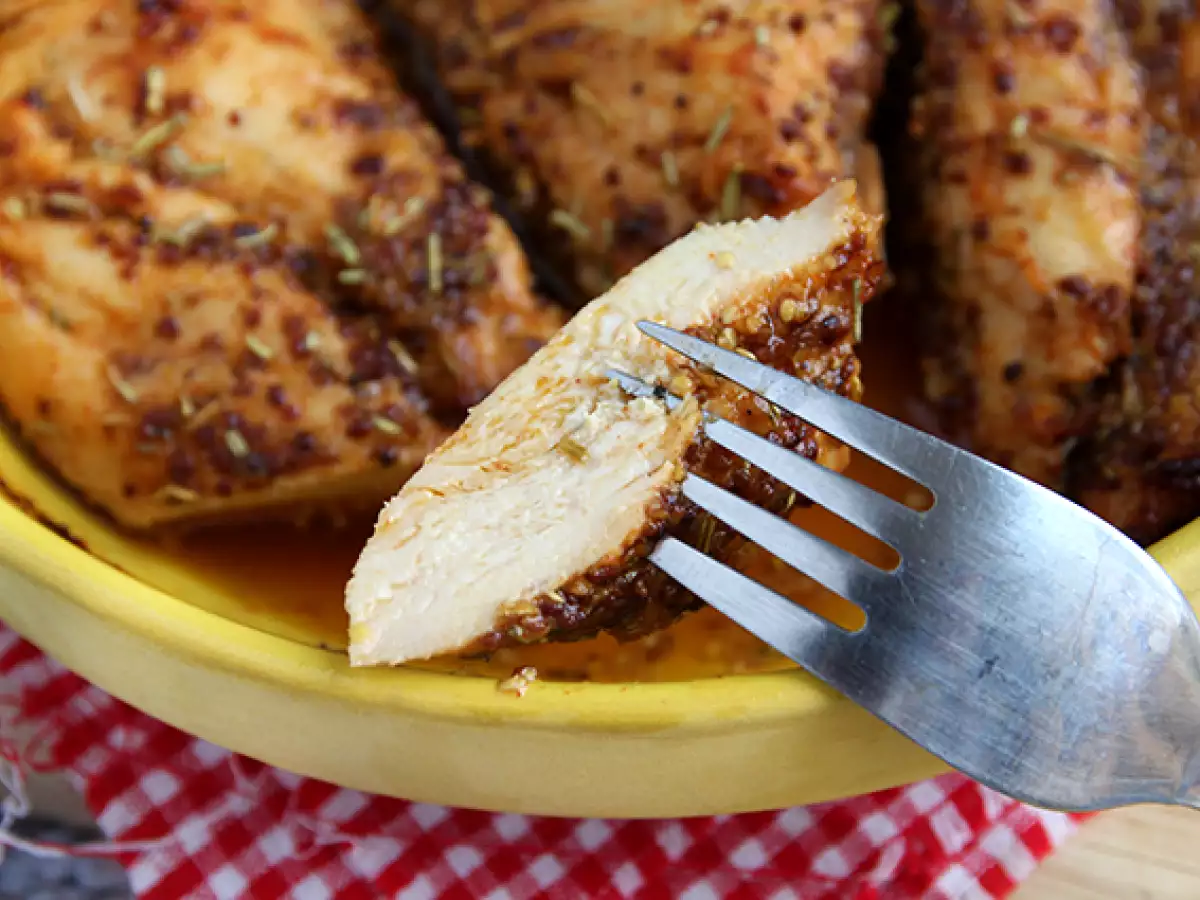 Baked chicken with honey and mustard - photo 3