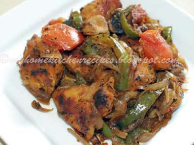 Baked Chicken with Sauteed Vegetables