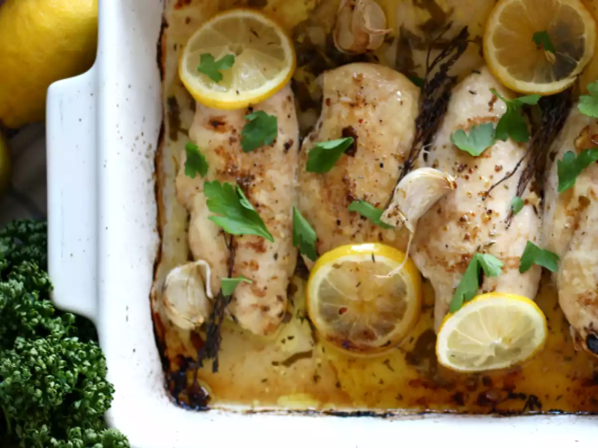 Baked lemon chicken