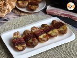 Baked potatoes coated with bacon, photo 3