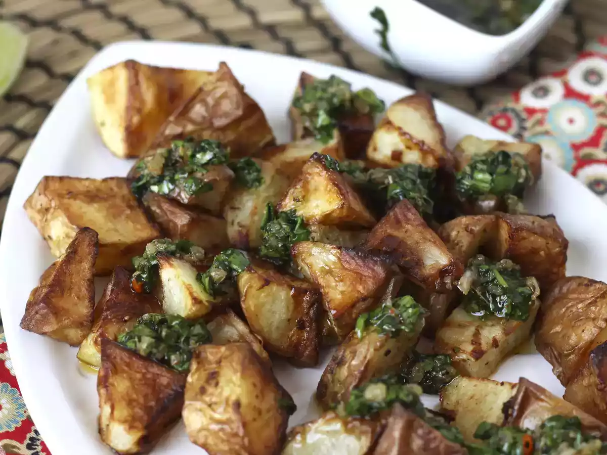 Baked potatoes with chimichurri - photo 5